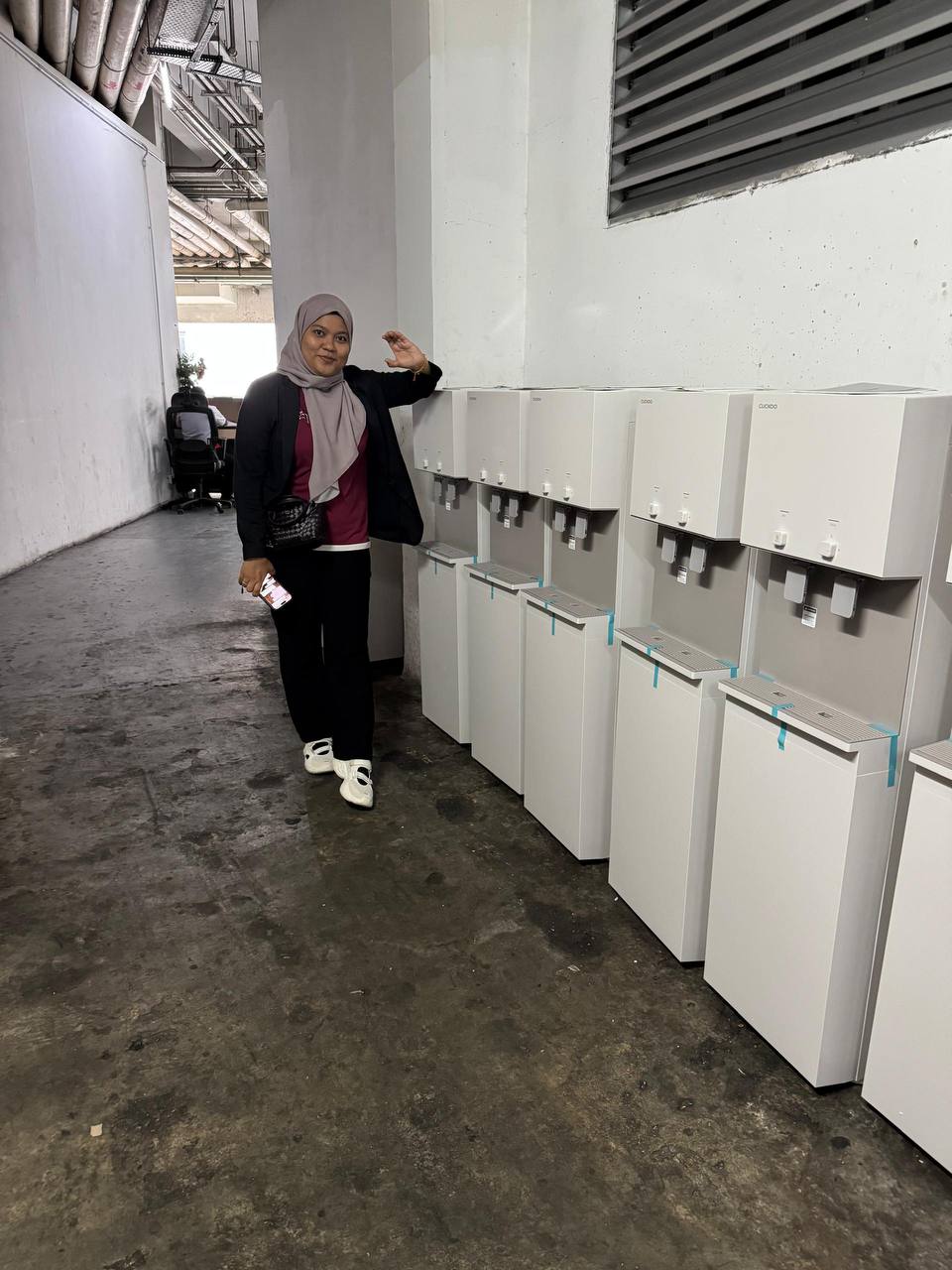 Barisan unit Cuckoo bersedia untuk pemasangan
