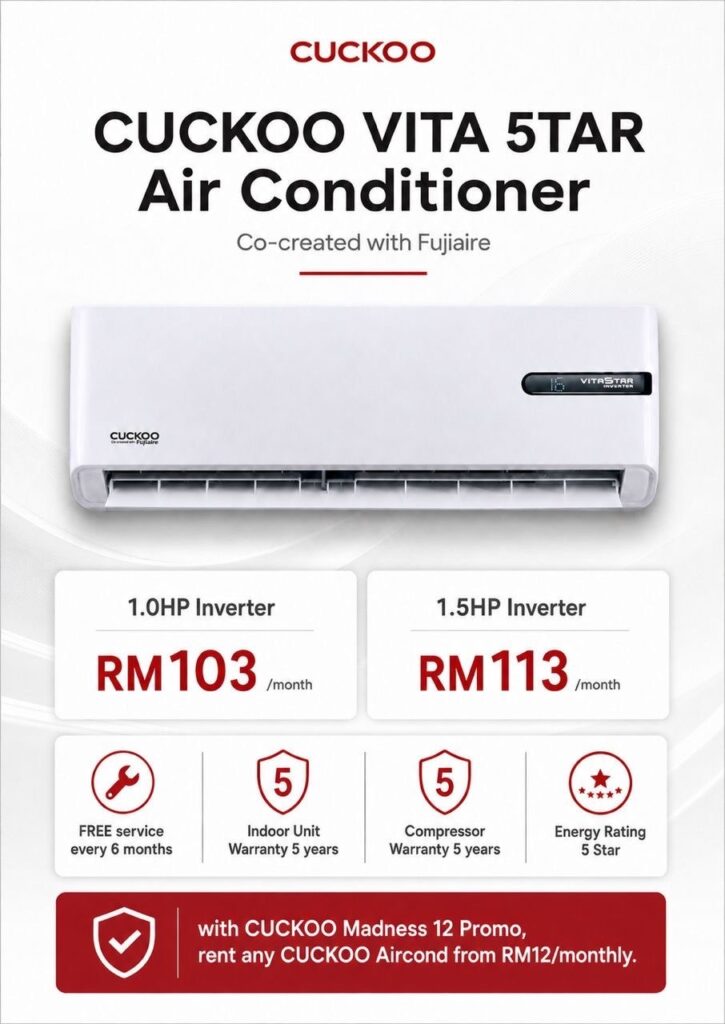 Promosi aircond Cuckoo
